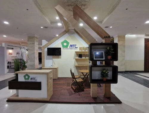 Malaysian Timber Council exhibition booth at MIFF 2024