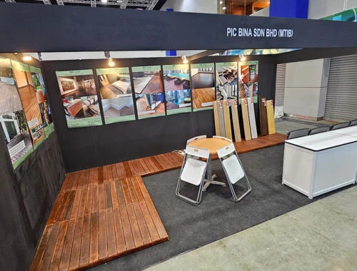 ME Floor timber flooring display at the HOMEDEC exhibition in KLCC