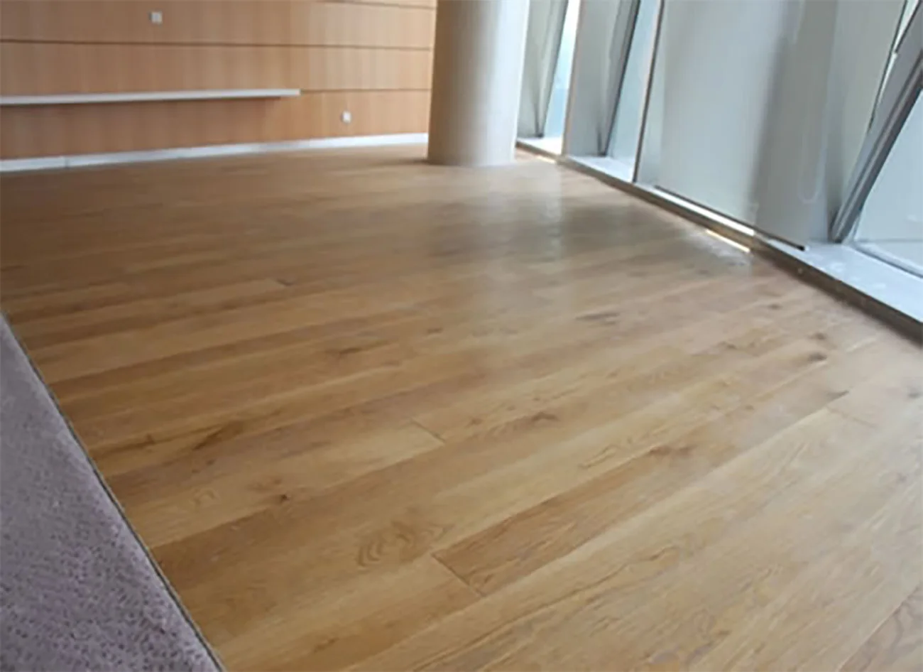 KKR2 Headquarters — prefinished engineered white oak, original project photograph 1