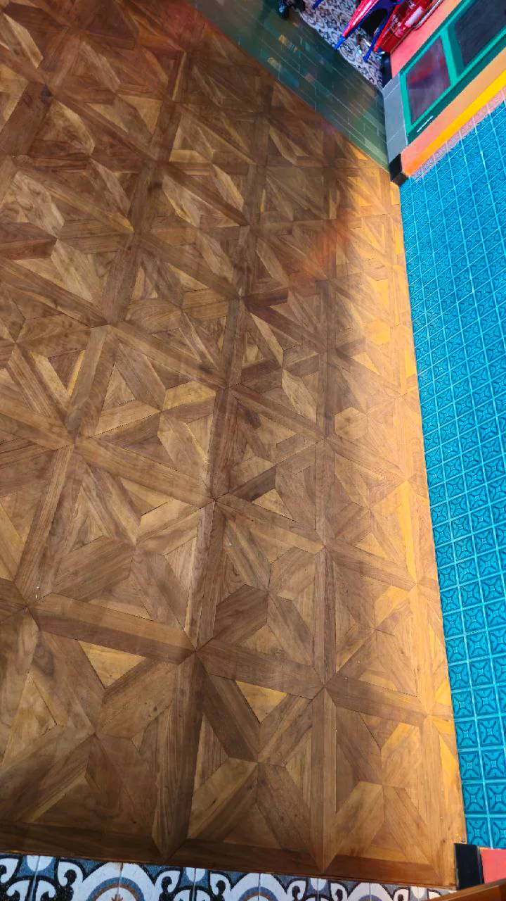 La Boca Cafe, Pavilion Damansara — walnut design parquet, original project photograph 6