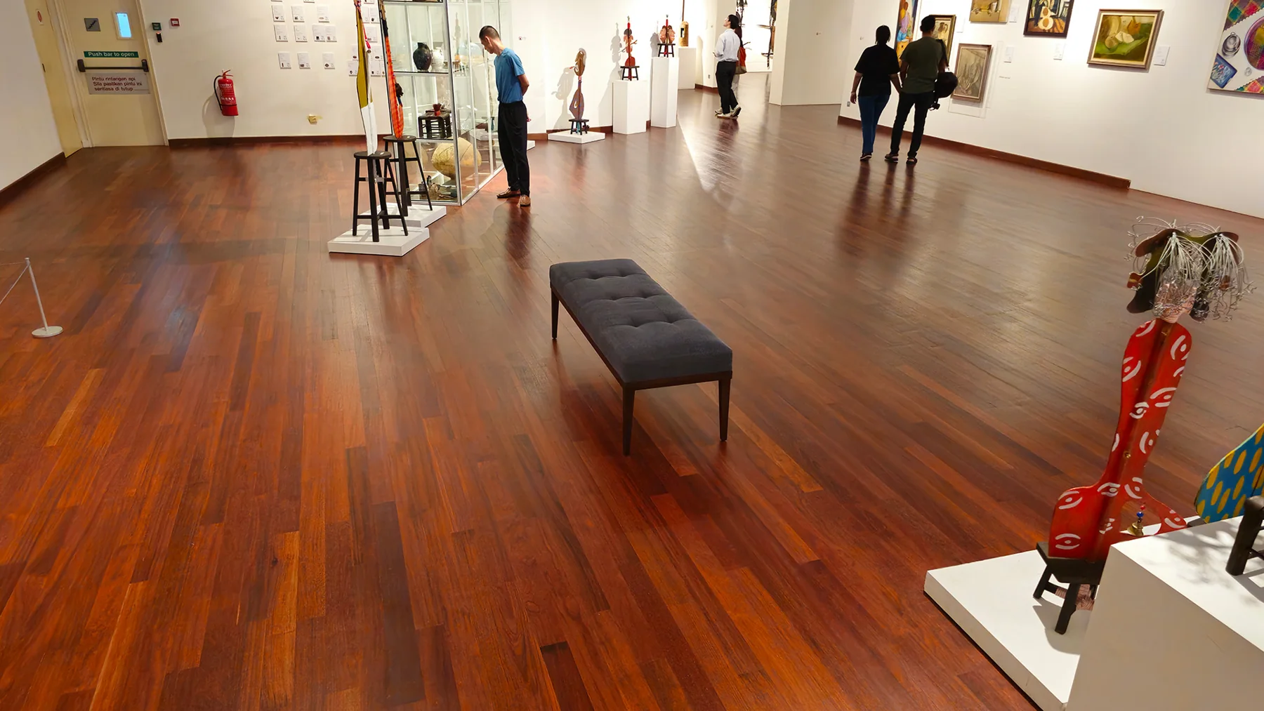 National Art Gallery — solid merbau flooring, original project photograph 1