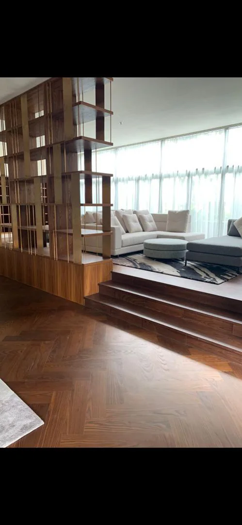 PARQ Solaris, Mont Kiara — carbonised ash hardwood flooring, original project photograph 1