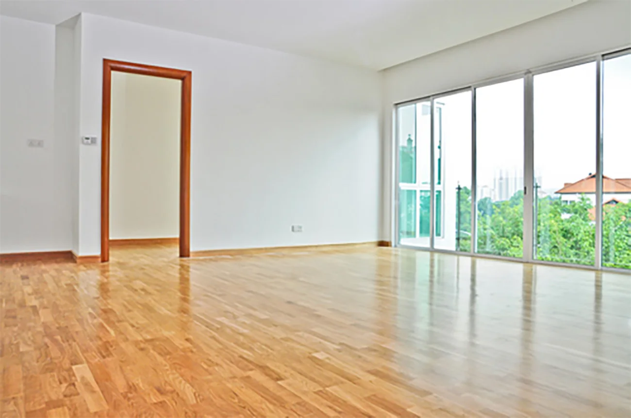 Pool Villa, Tropicana Indah — three-strip engineered white oak · natural, original project photograph 2