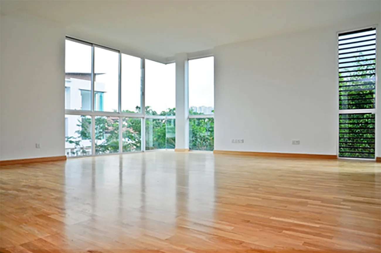 Pool Villa, Tropicana Indah — three-strip engineered white oak · natural, original project photograph 3