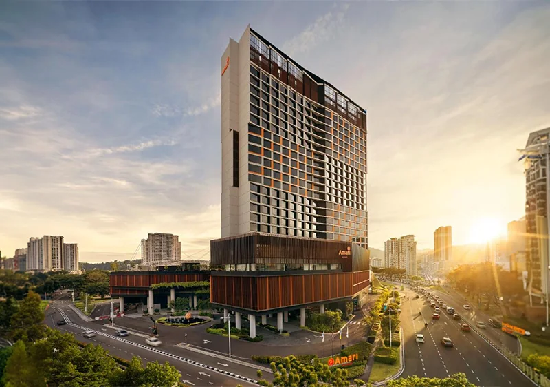 Exterior of SPICE Hotel Penang in Bayan Lepas, from the original ME Floor project archive