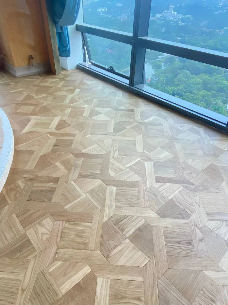 St. Regis Kuala Lumpur — solid white oak design parquet, original project photograph 1